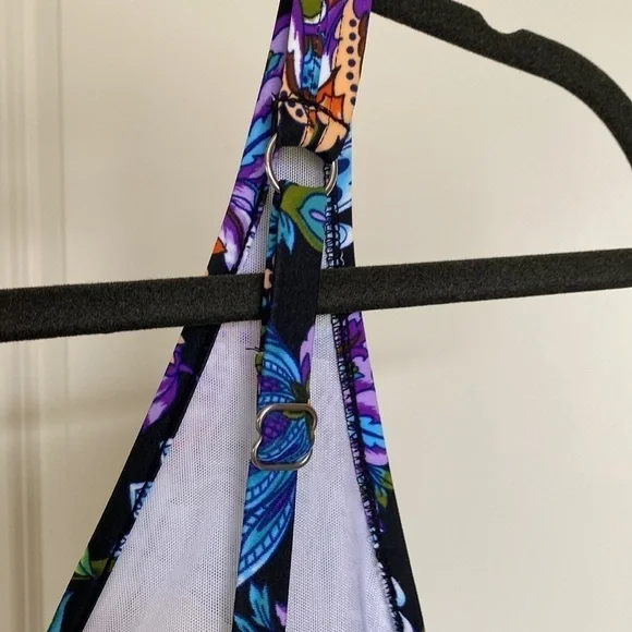 NWT- Swim Solutions Swim suit tummy control thigh minimizer Beach Coadtal Sz 10. - Picture 6 of 9